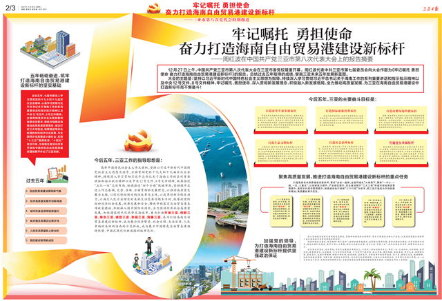 牢記囑托 勇擔使命 奮力打造海南自由貿易港建設新標桿